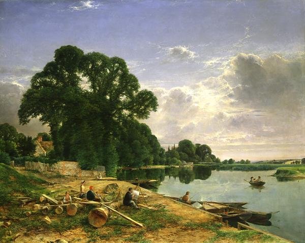 Sur la Tamise, vers 1870 - William W. Gosling