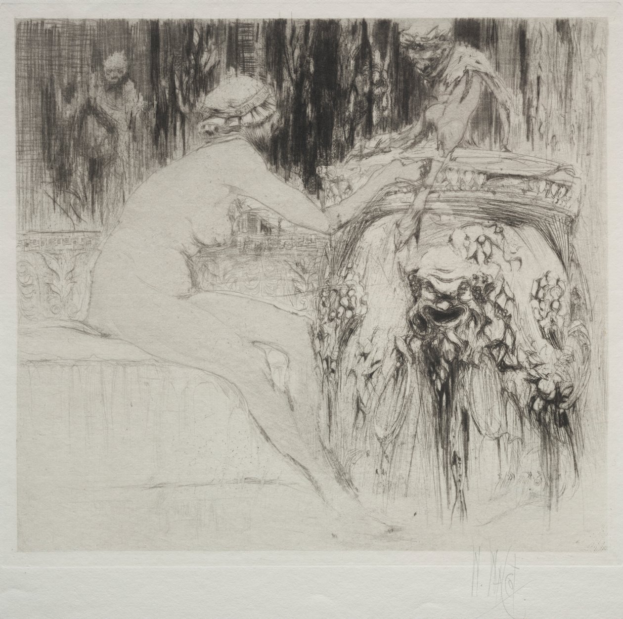 La Bacchante et le jeune faune - William Walcot
