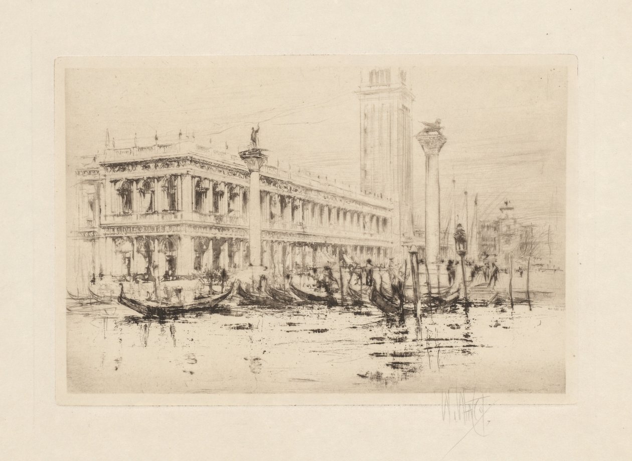 La série de Venise : La bibliothèque de Saint-Marc - William Walcot