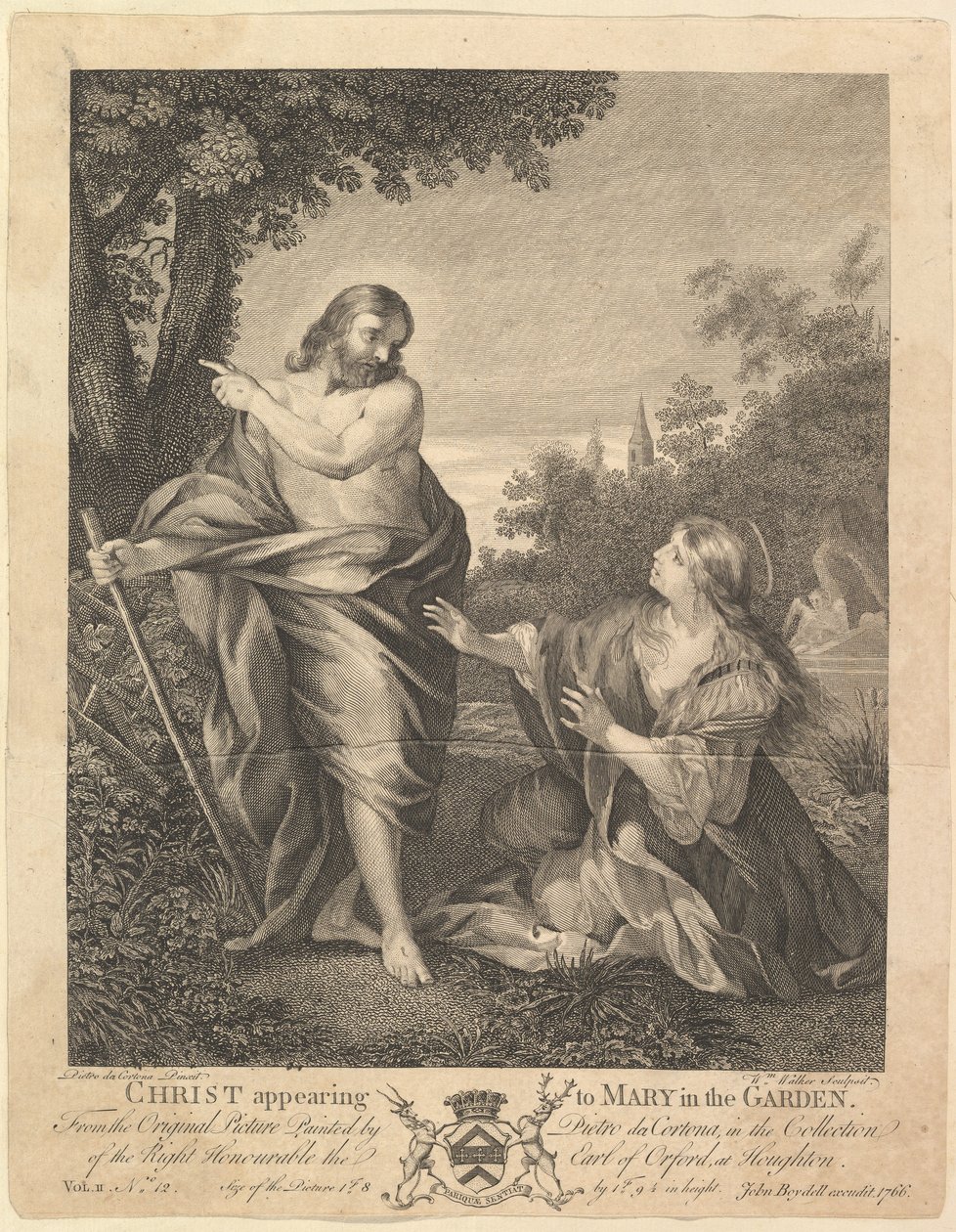 Le Christ apparaissant à Marie dans le jardin, avant 1766 - William Walker