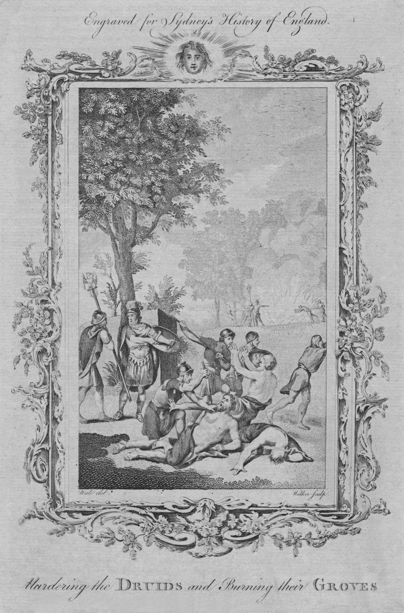 Meurtre des druides et brûlage de leurs bosquets, 1773 - William Walker
