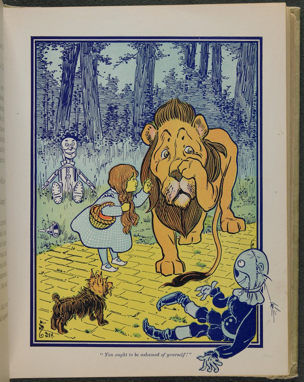 "Vous devriez avoir honte de vous-même", illustration tirée de "Le merveilleux magicien d