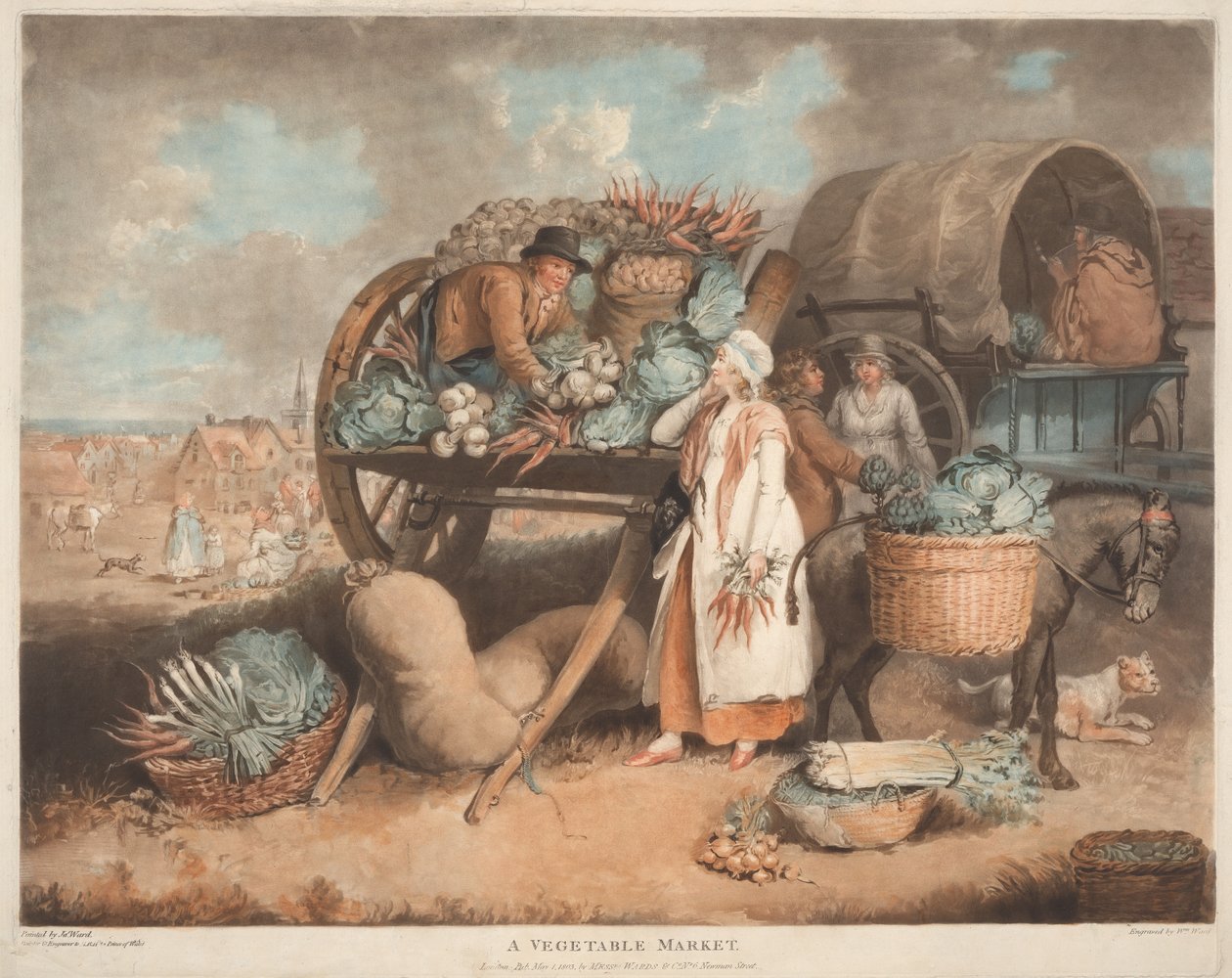 Un marché aux légumes - William Ward
