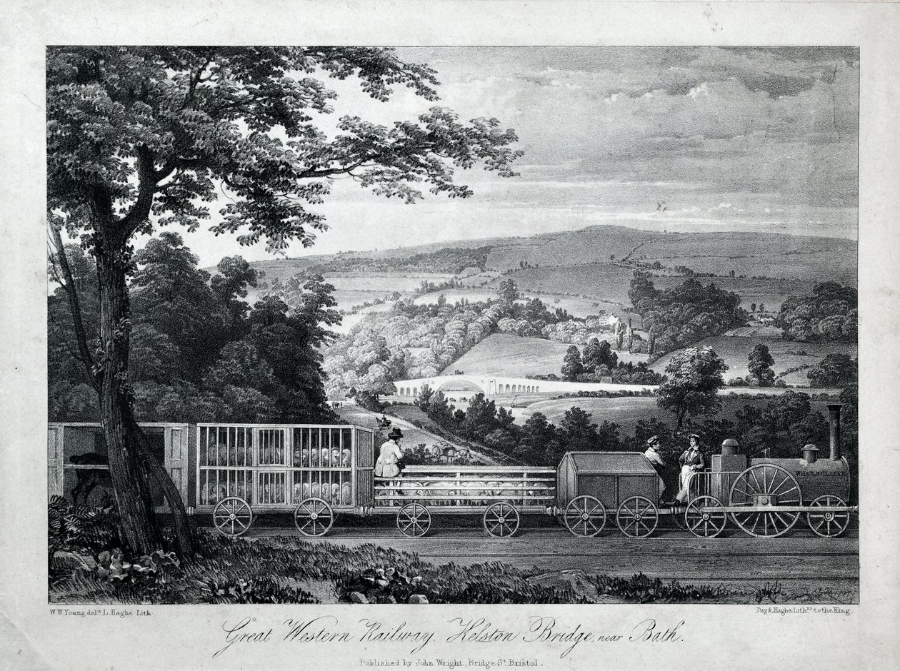 Great Western Railway, Kelston Bridge près de Bath, vers 1835-40 - William Weston Young