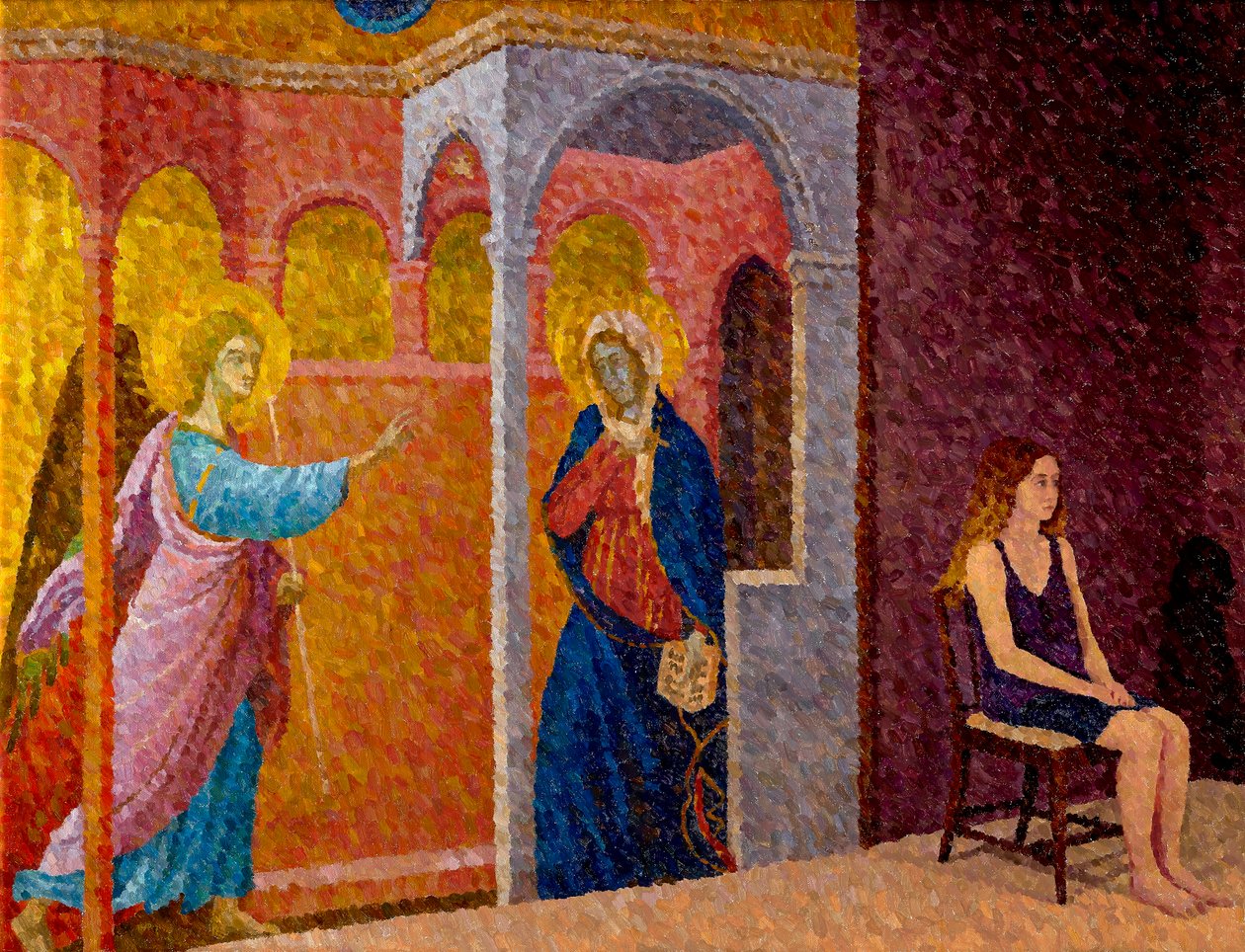 Annonciation avec fille assise, 2020 - William Wilkins