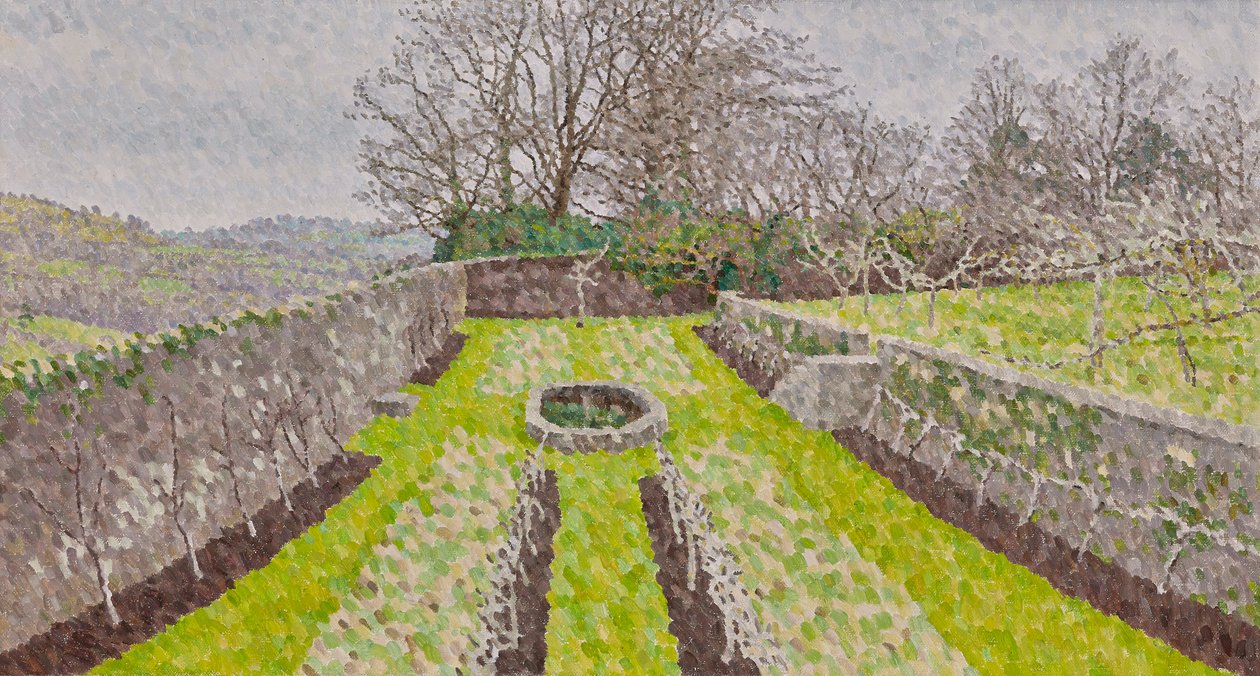 Jardin de la piscine, hiver, 2019 - William Wilkins