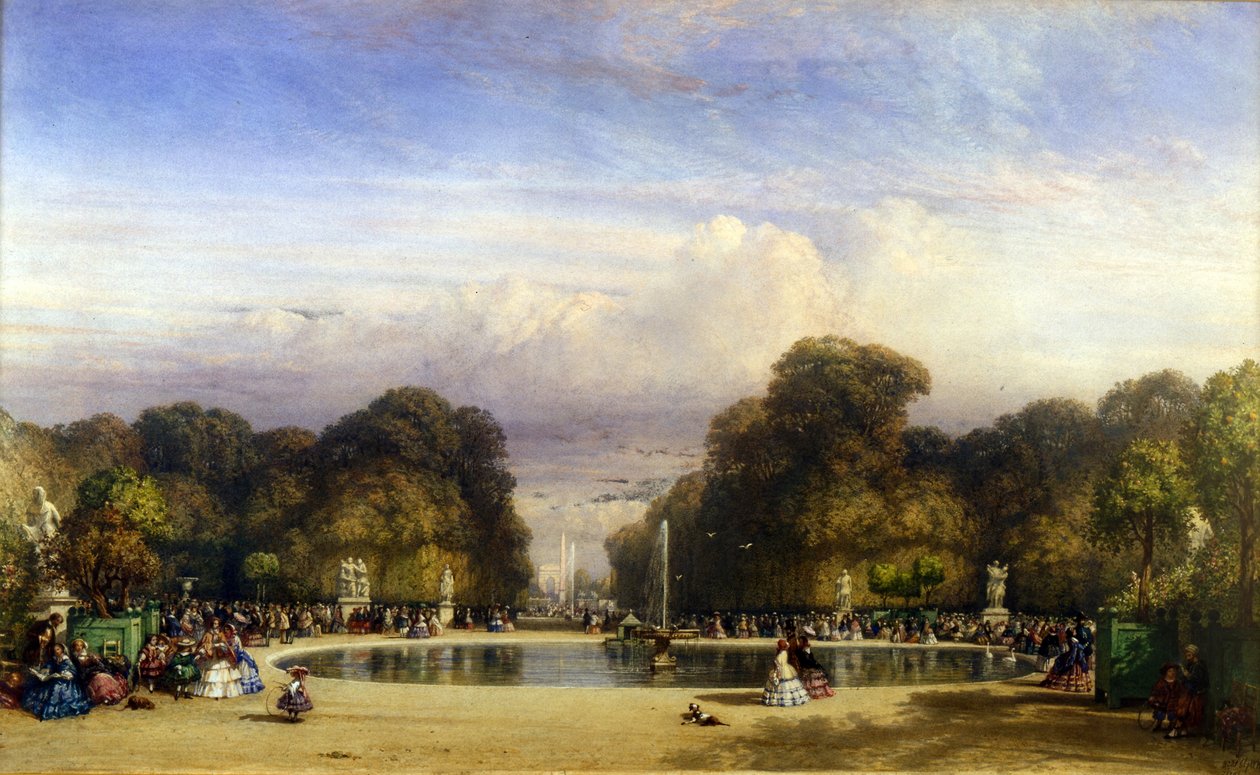Les Jardins des Tuileries, Paris - William Wyld