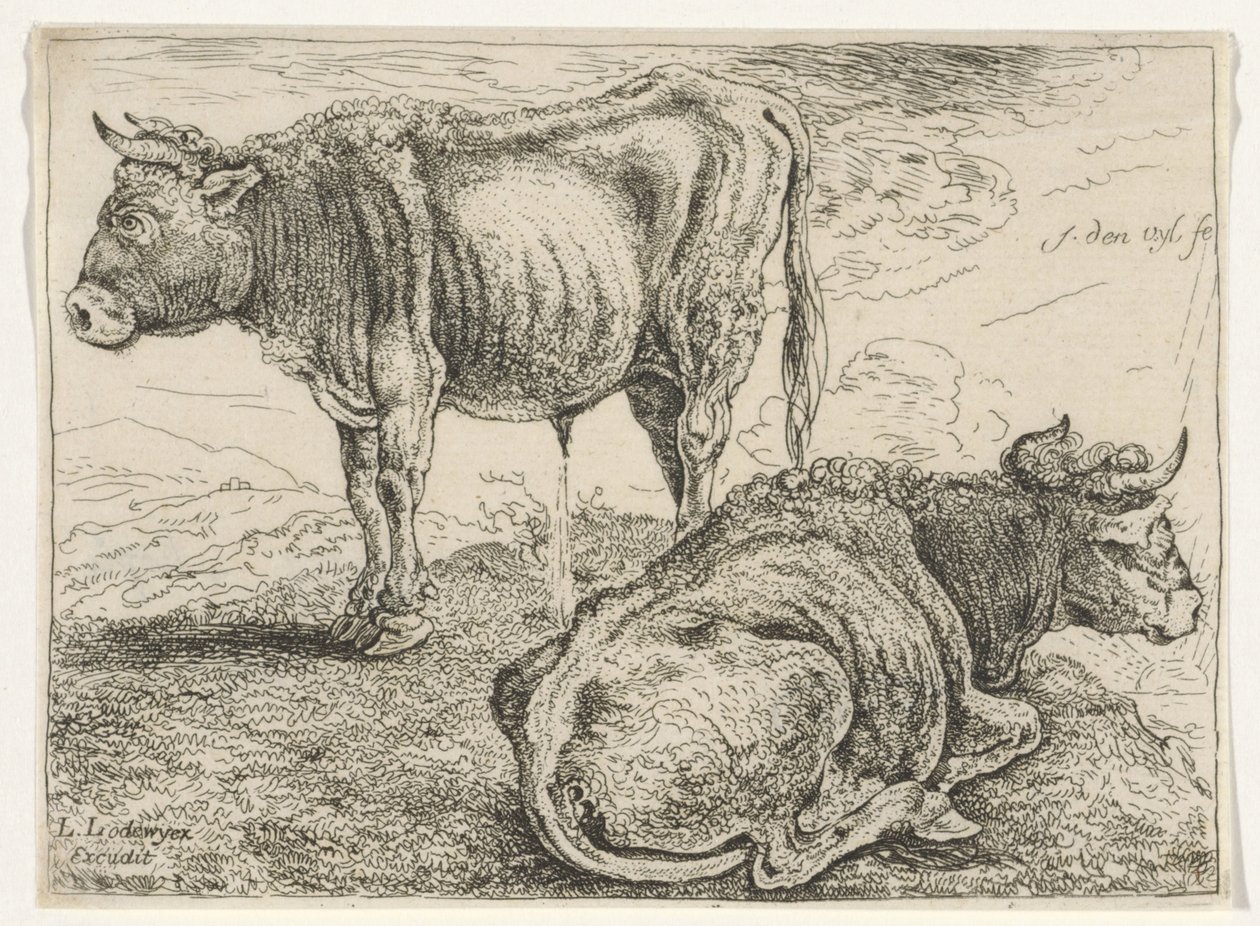 Deux bœufs - William Young Ottley