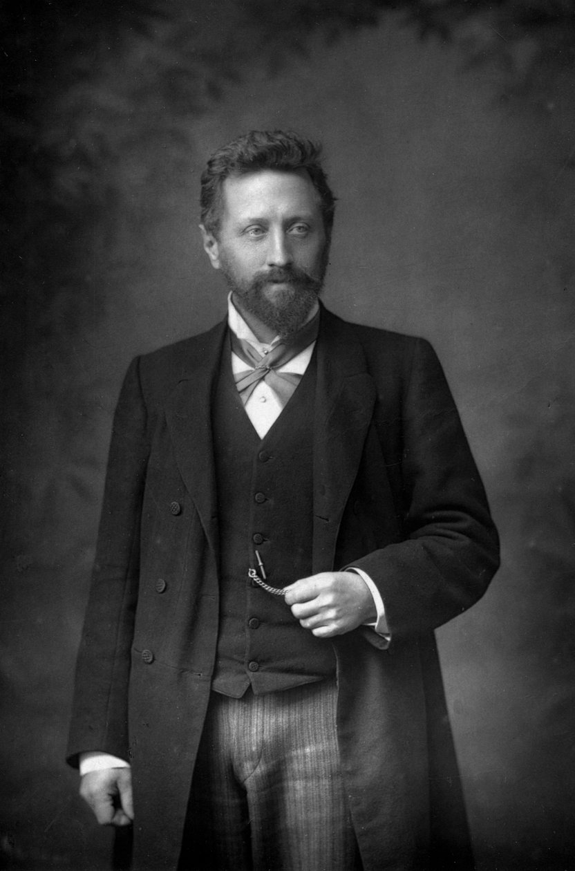 Professeur William Edward Ayrton 1847-1908, physicien et ingénieur électricien britannique, 1893 - William and Daniel Downey