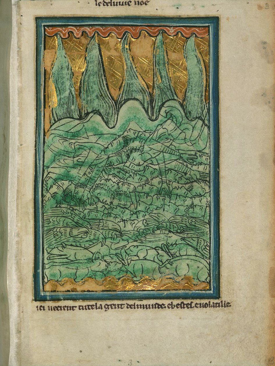 Le Déluge de Noé, vers 1250 - William de Brailes