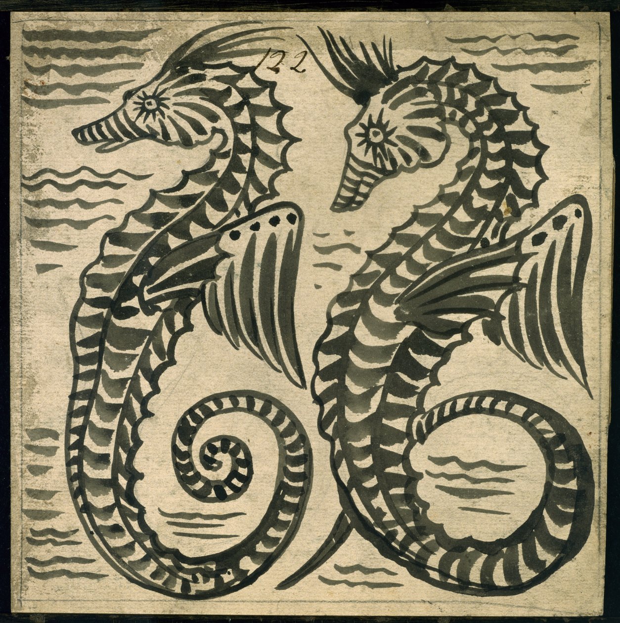 Hippocampe - William de Morgan