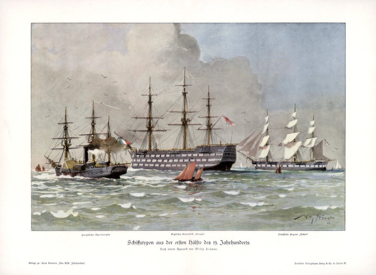 Types de navires de la première moitié du 19e siècle - Willy Stöwer