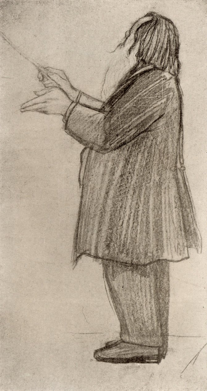 Johannes Brahms (1833-1897) compositeur allemand, dirigeant - Willy von Beckerath