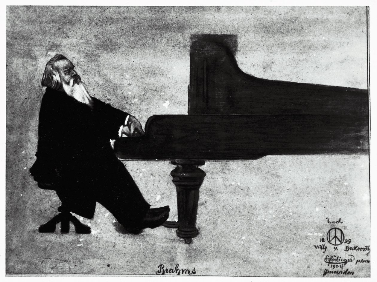 Le compositeur allemand Johannes Brahms - Willy von Beckerath