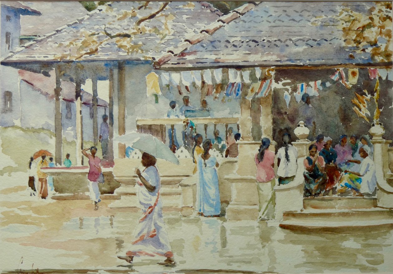 Visite du temple entre les averses - Wilson Clive