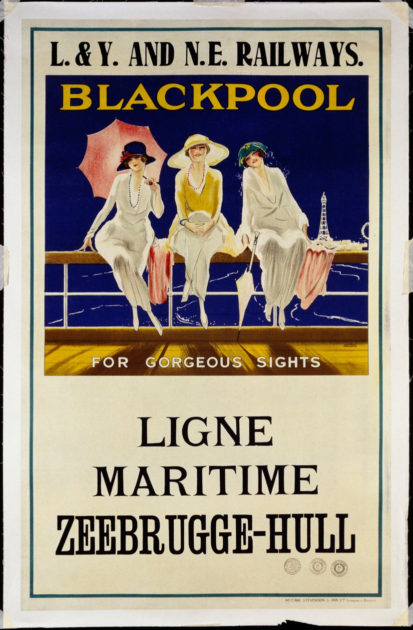 Blackpool, L.& Y. et N.E. Railways, vers 1930 - Wilton Williams