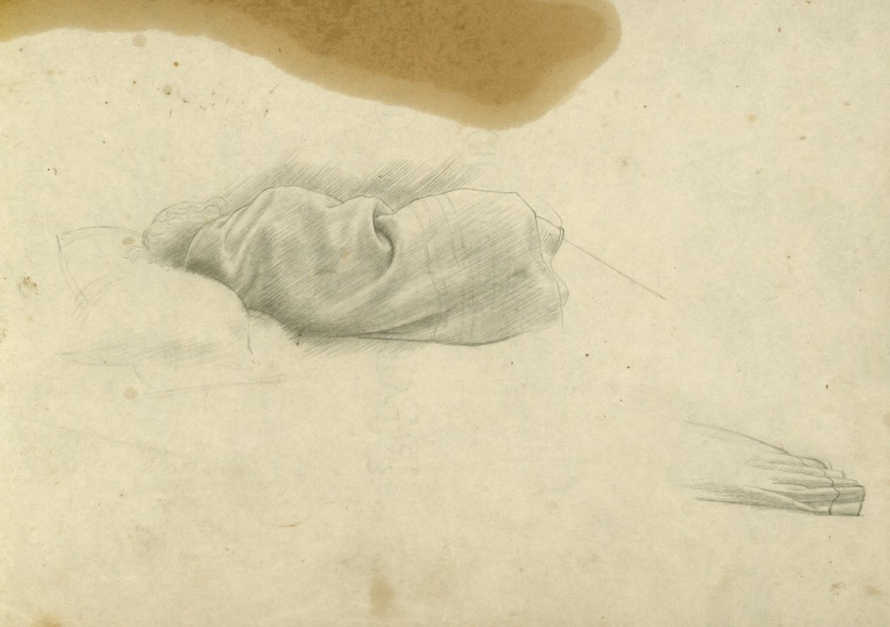 Étude pour femme endormie pour Santissima Trinita, vers 1924-30 - Winifred Knights
