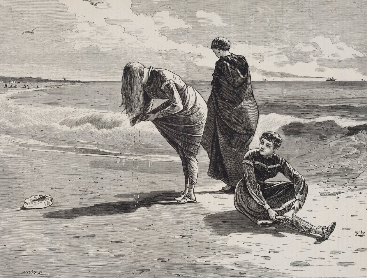 Marée haute, publié dans Every Saturday, 6 août 1870 - Winslow Homer