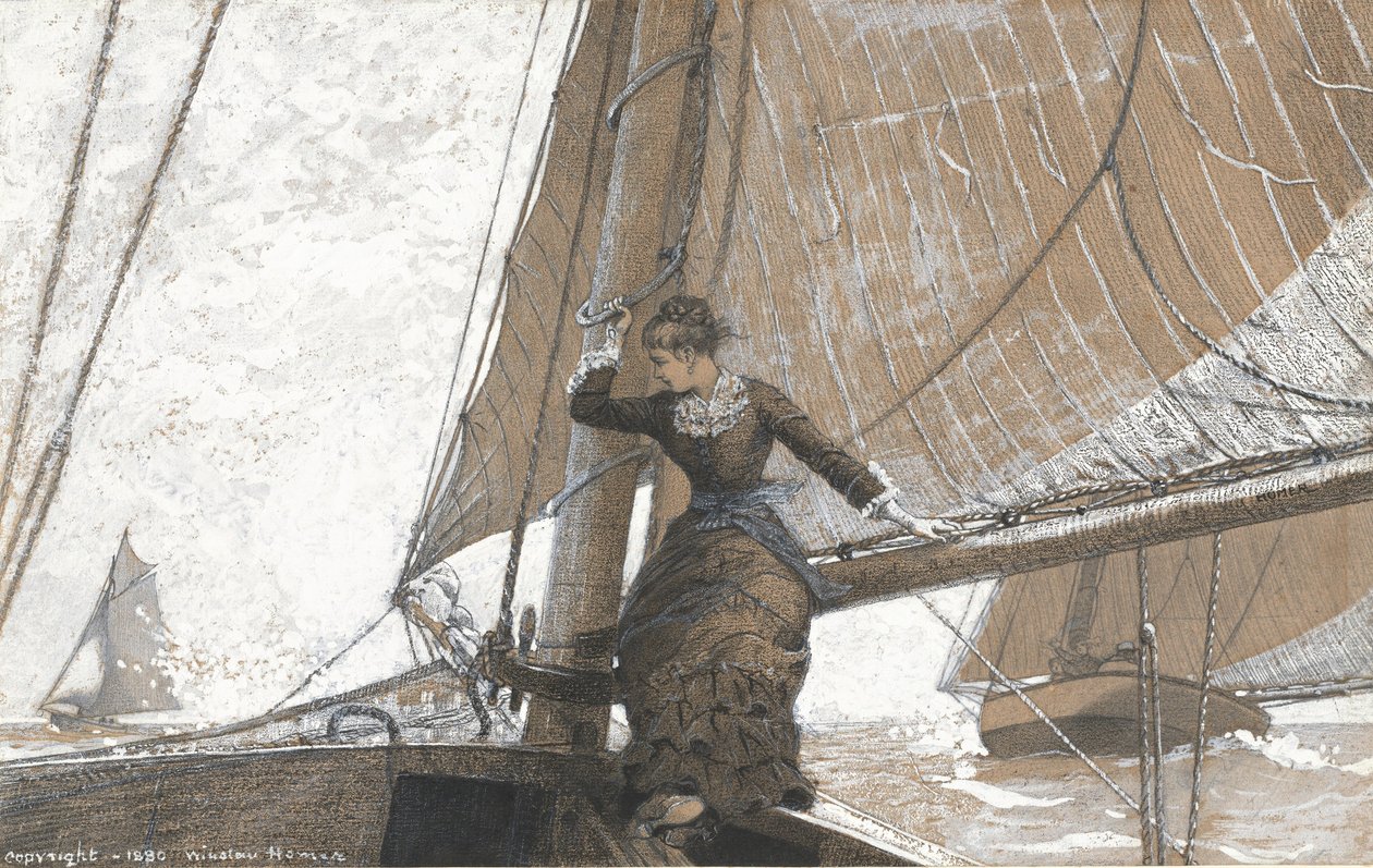 Fille en yachting - Winslow Homer