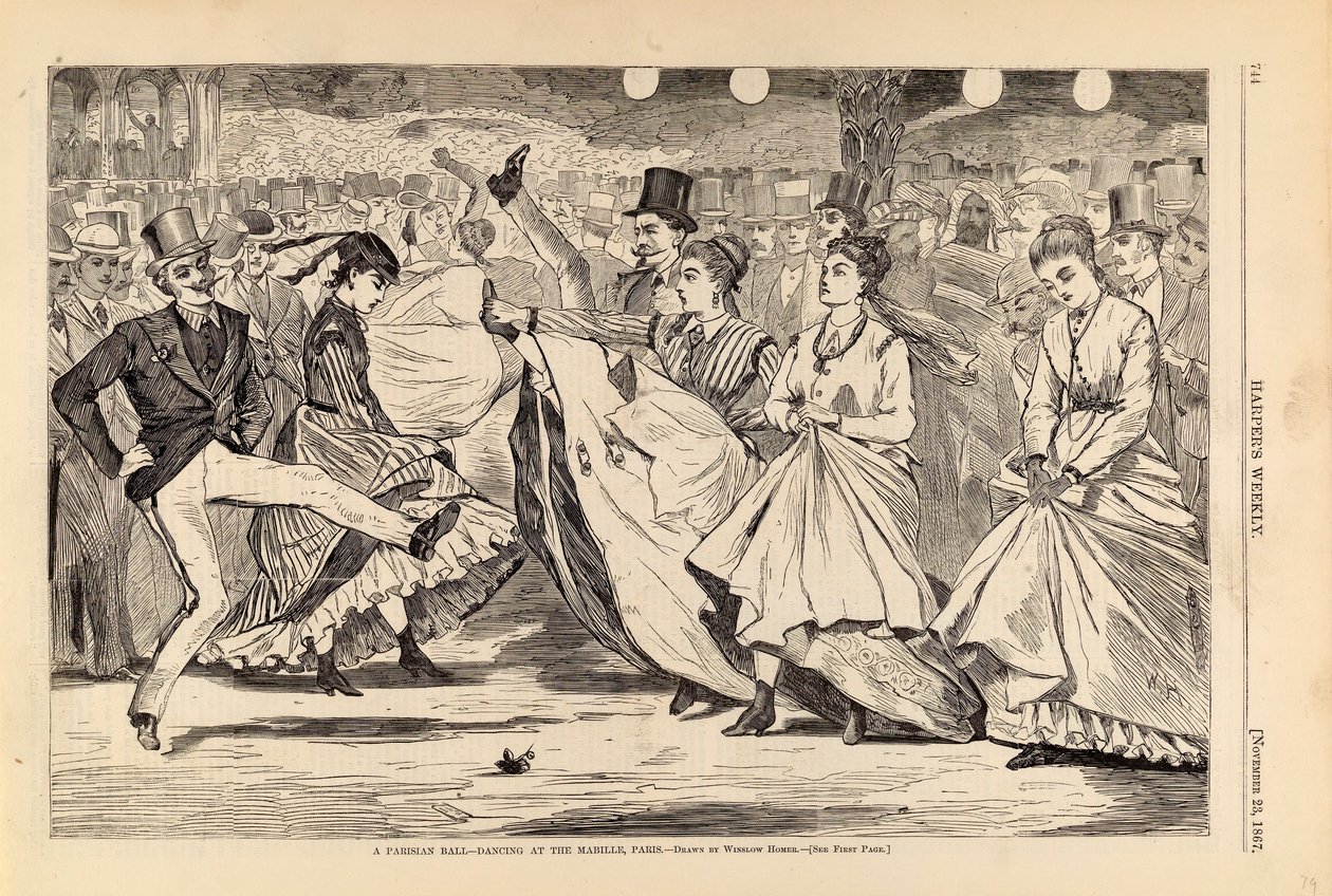 A Parisian Ball--Dancing at the Mabille, Paris, tiré de Harper