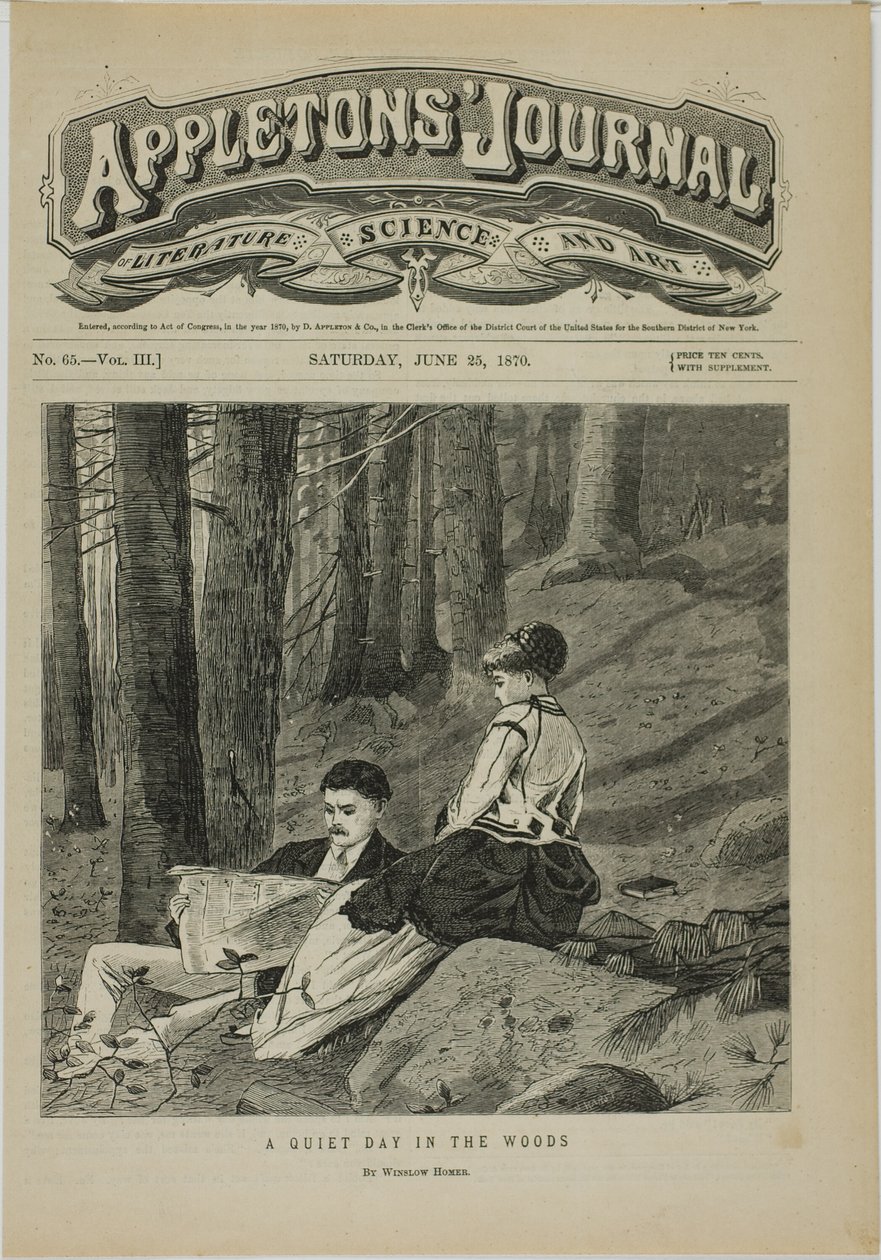 Une journée tranquille dans les bois - Winslow Homer