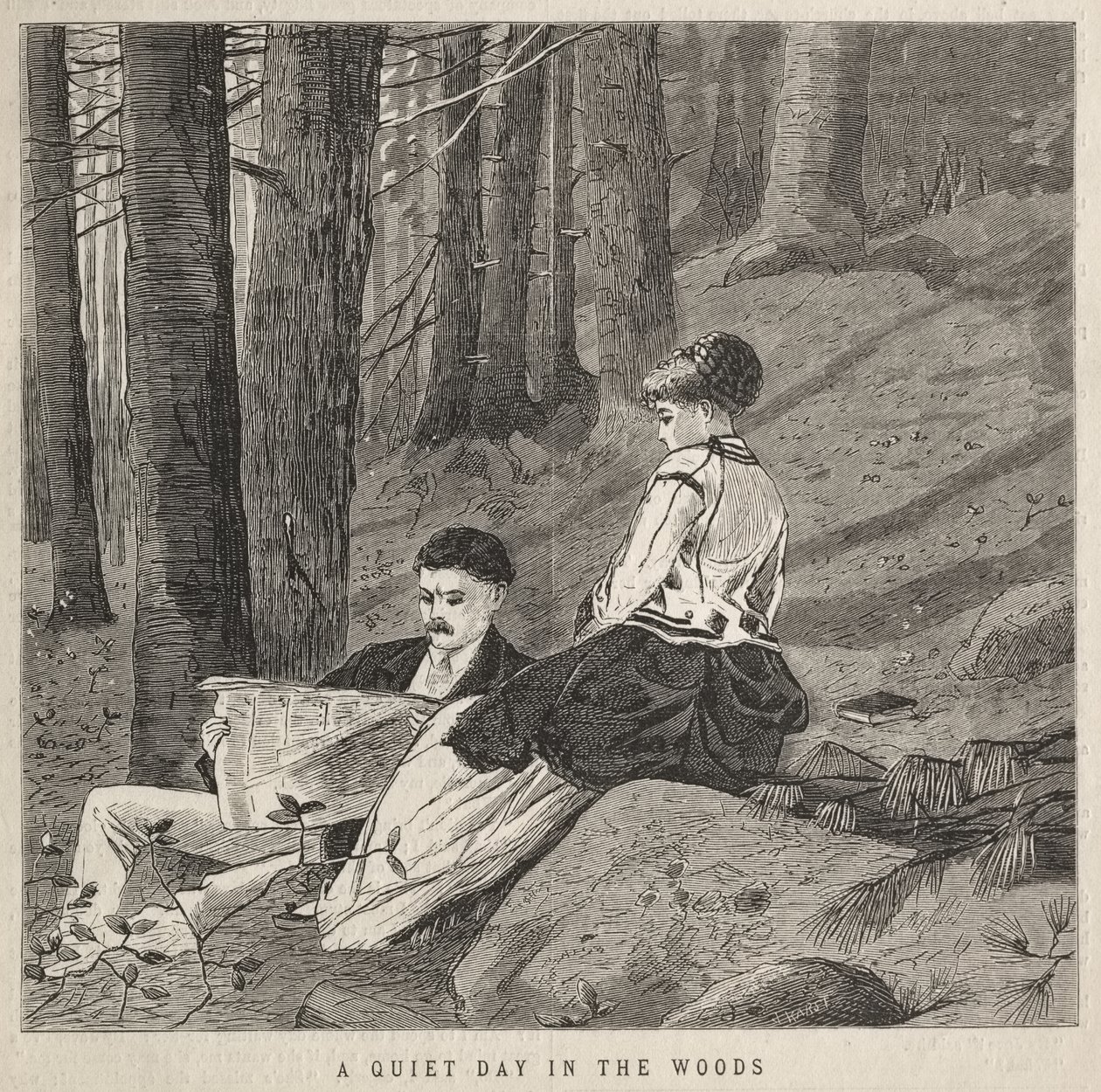 Une journée tranquille dans les bois - Winslow Homer