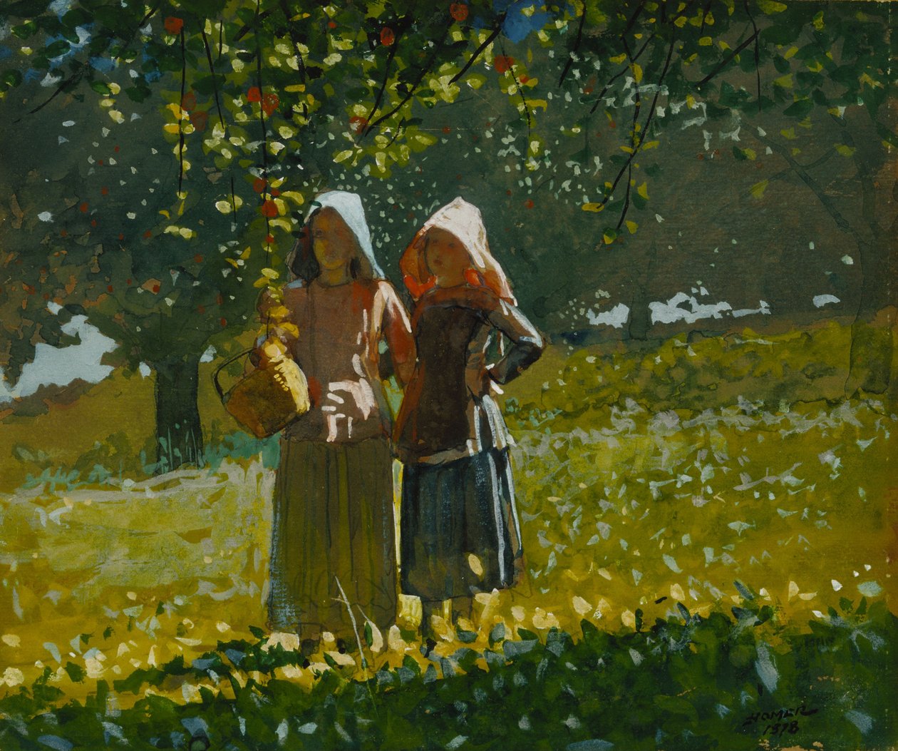 Cueillette des pommes - Winslow Homer