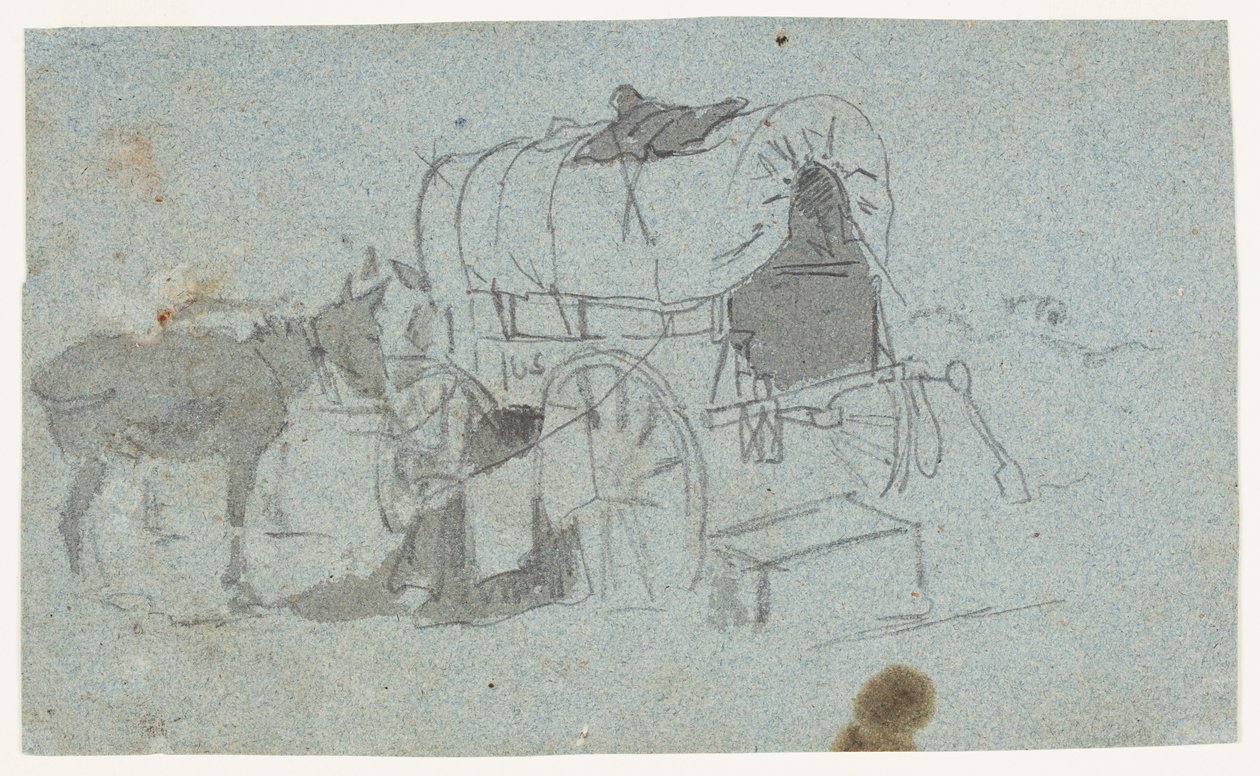 Chariot Militaire et Mule - Winslow Homer