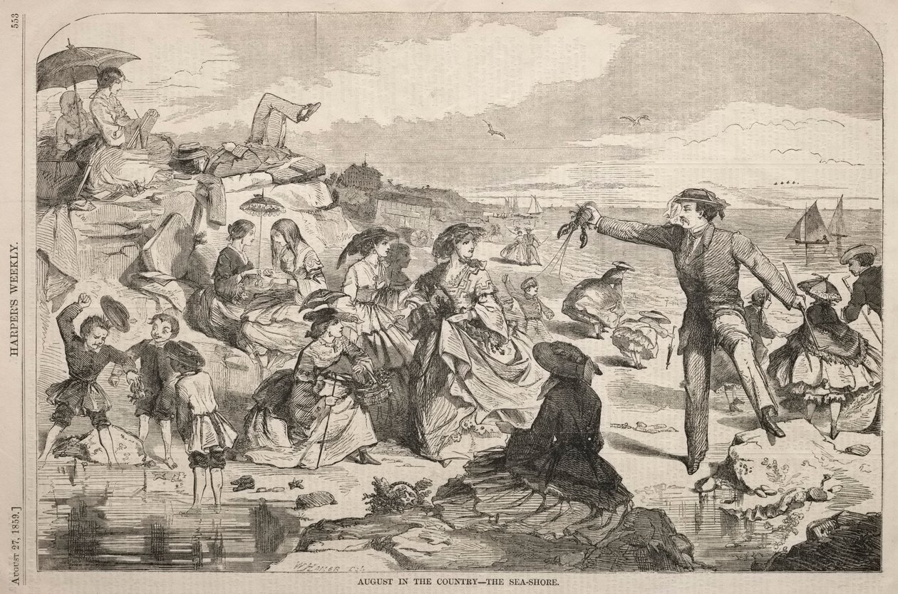 Août à la campagne - Le bord de mer, 1859 - Winslow Homer