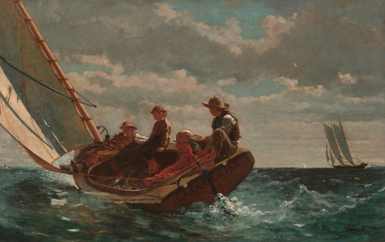 La brise se lève (vent favorable) - Winslow Homer
