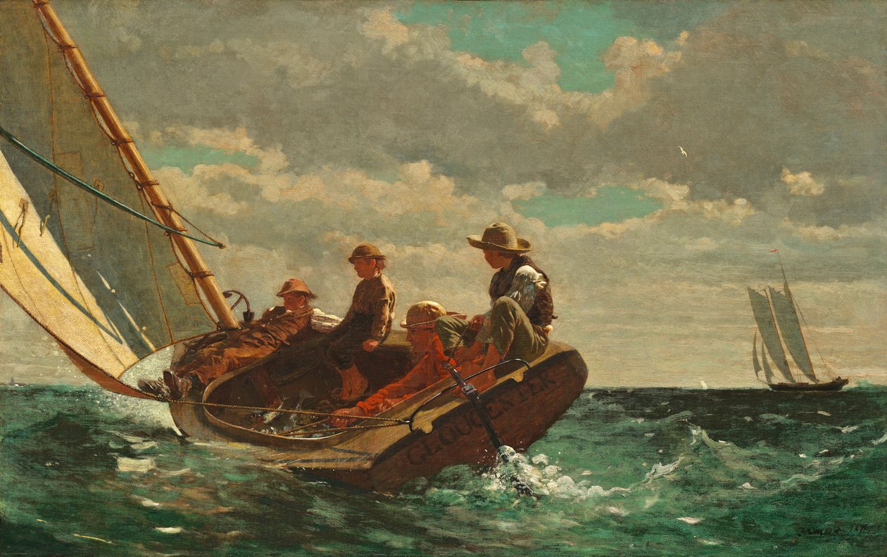 Breezing Up (Un vent favorable) 1873-76 - Winslow Homer