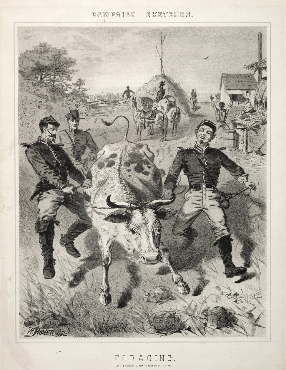 Croquis de campagne : Fourrage, 1863 - Winslow Homer