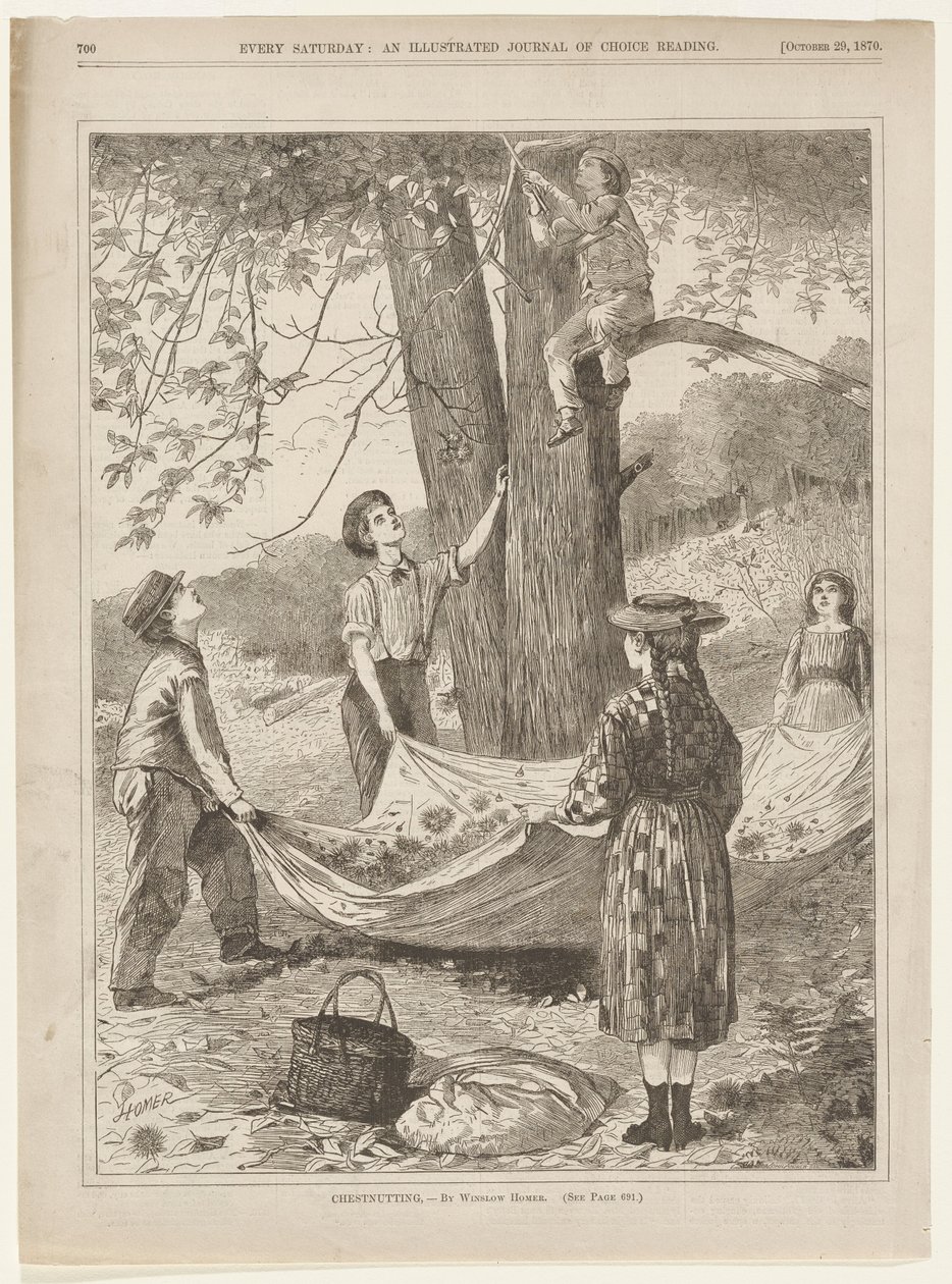 Cueillette de châtaignes - Winslow Homer