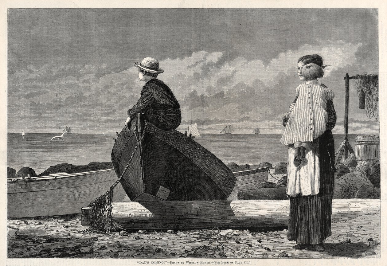 « Papa arrive ! » - Winslow Homer