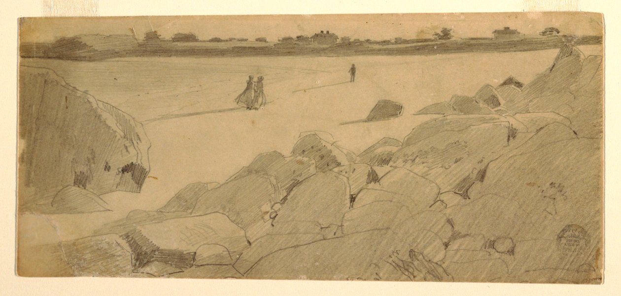 Dessin, plage de Marshfield, 1869-74 - Winslow Homer