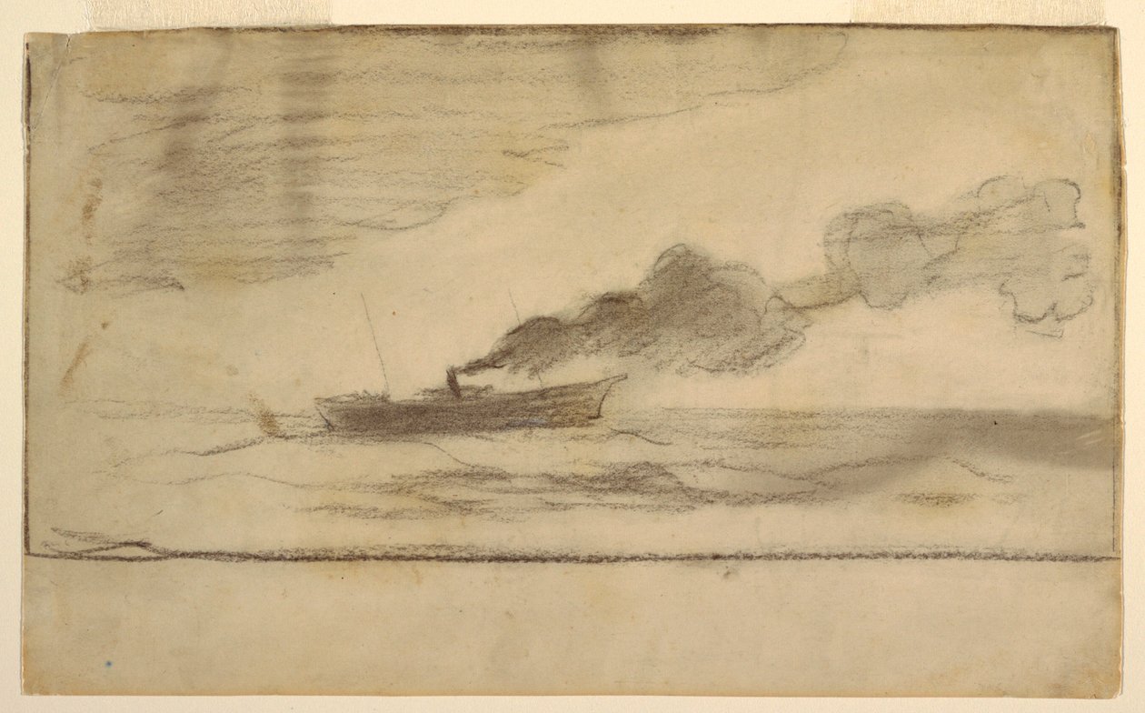 Dessin, chalutier de pêche, vers 1881 - Winslow Homer