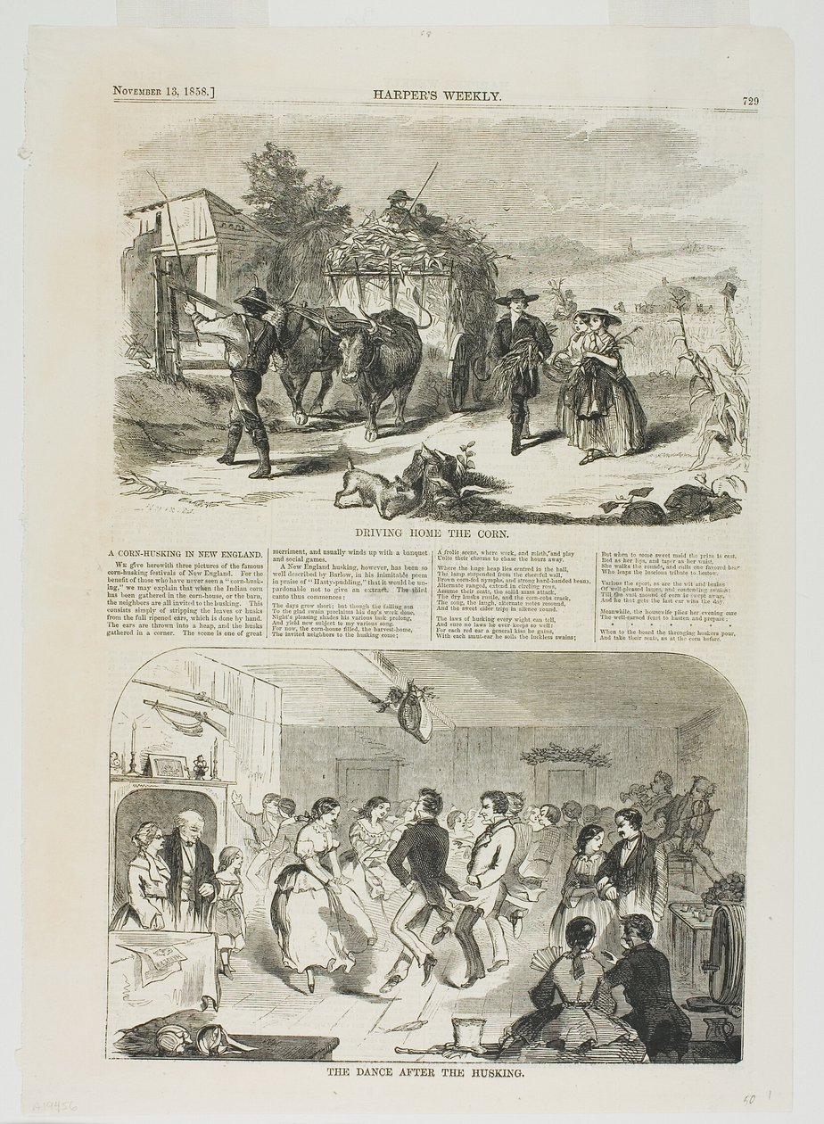 Ramener le maïs à la maison et La danse après le décorticage - Winslow Homer