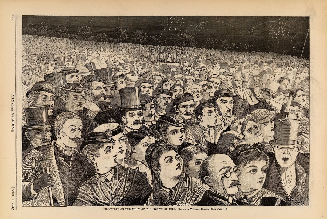 Fire-Works on the Night of Fourth of July, tiré de Harper