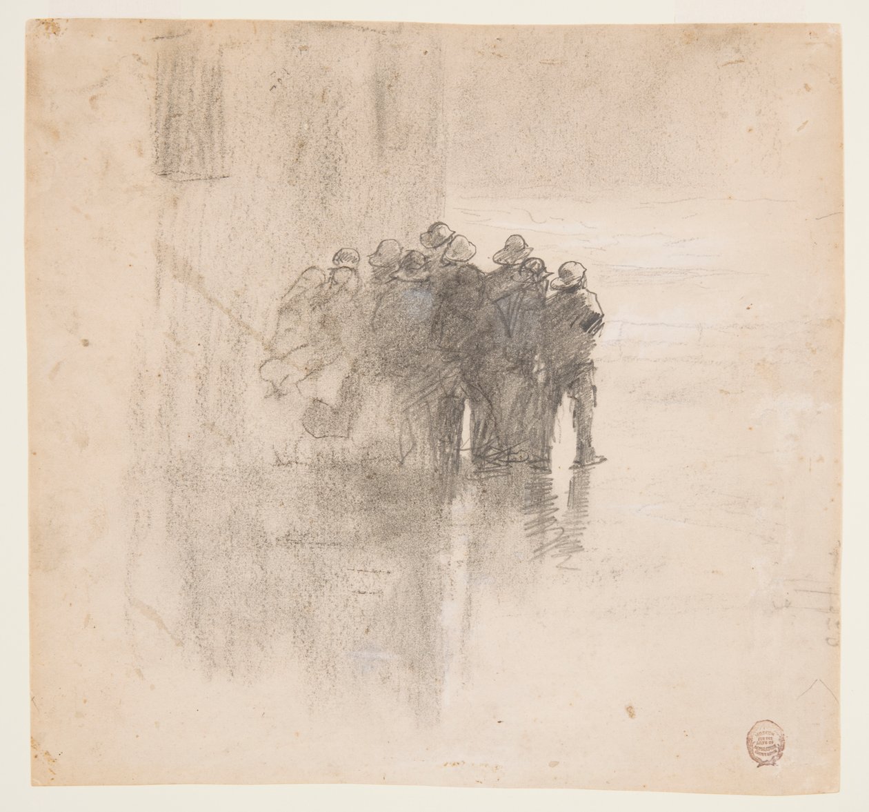 Pêcheurs en cirés, Cullercoats, Angleterre - Winslow Homer
