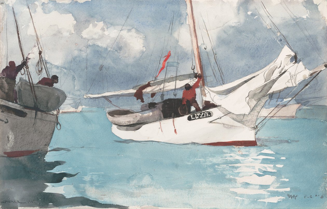 Bateaux de Pêche, Key West - Winslow Homer
