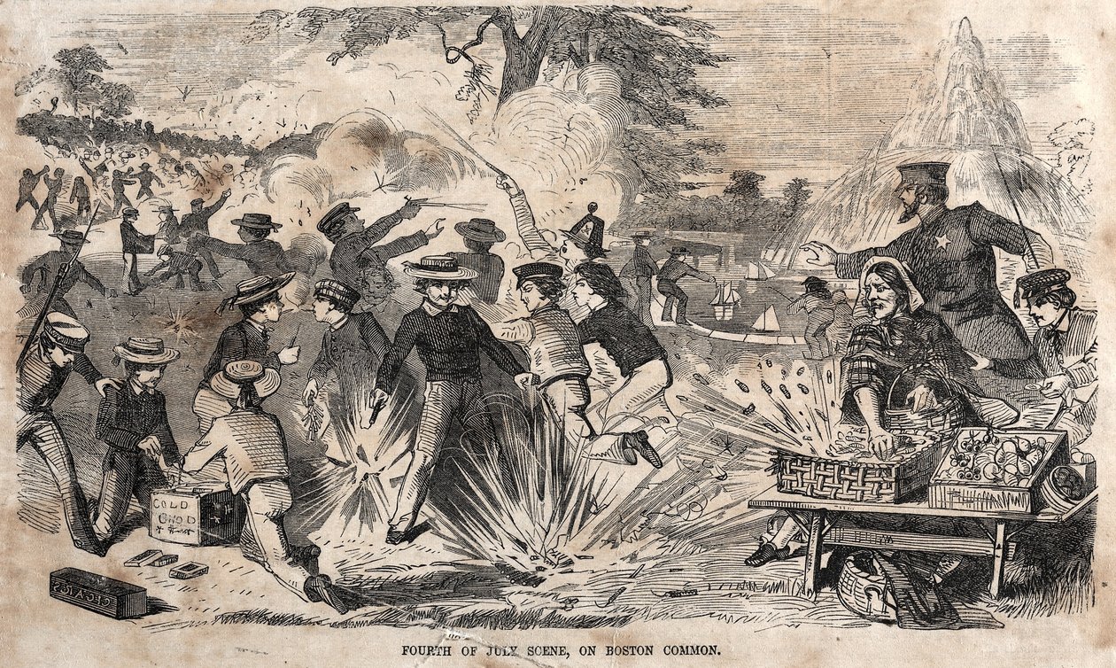 Scène du 4 juillet, sur Boston Common, 1859 - Winslow Homer