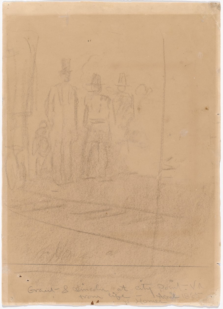 Grant et Lincoln à City Point, Virginie - Winslow Homer