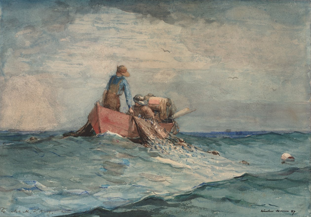 Ramener les filets, 1887 - Winslow Homer