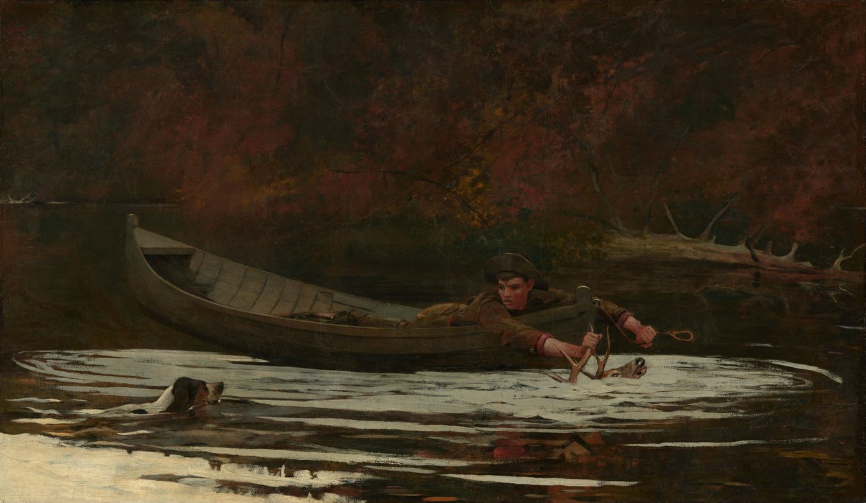Le chien de chasse et le chasseur - Winslow Homer