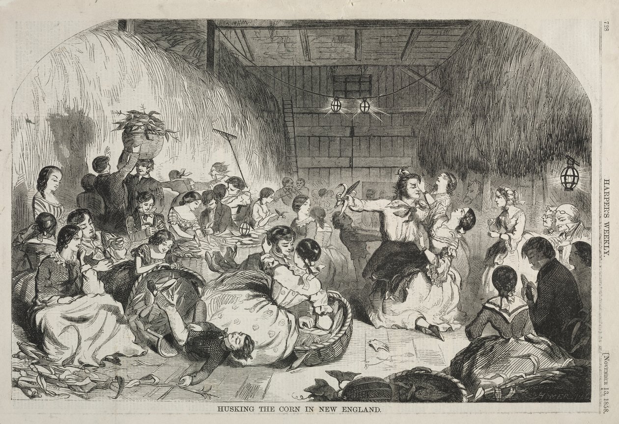 Égrener le maïs en Nouvelle-Angleterre - Winslow Homer