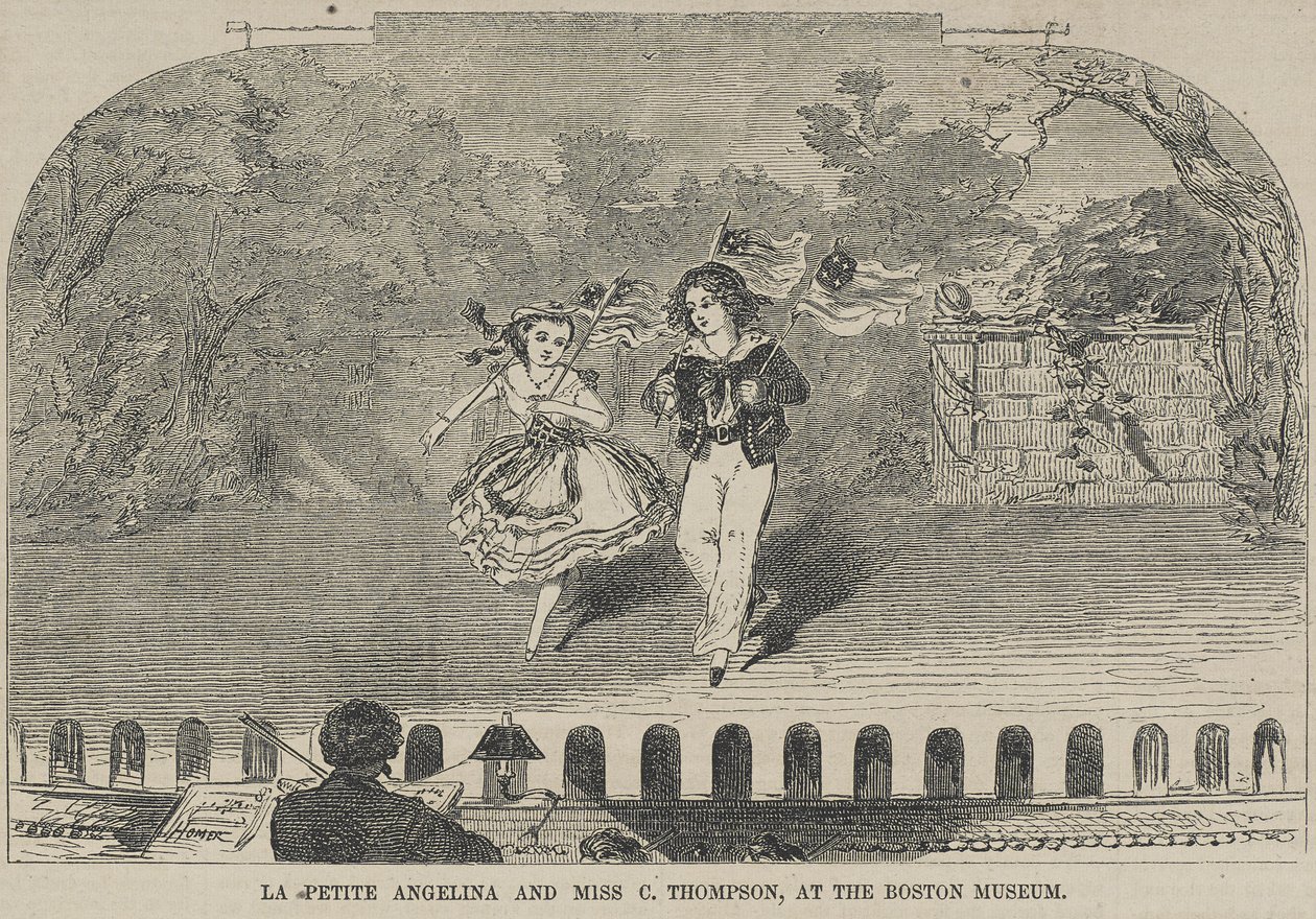La Petite Angelina et Miss C. Thompson, au Boston Museum - Winslow Homer
