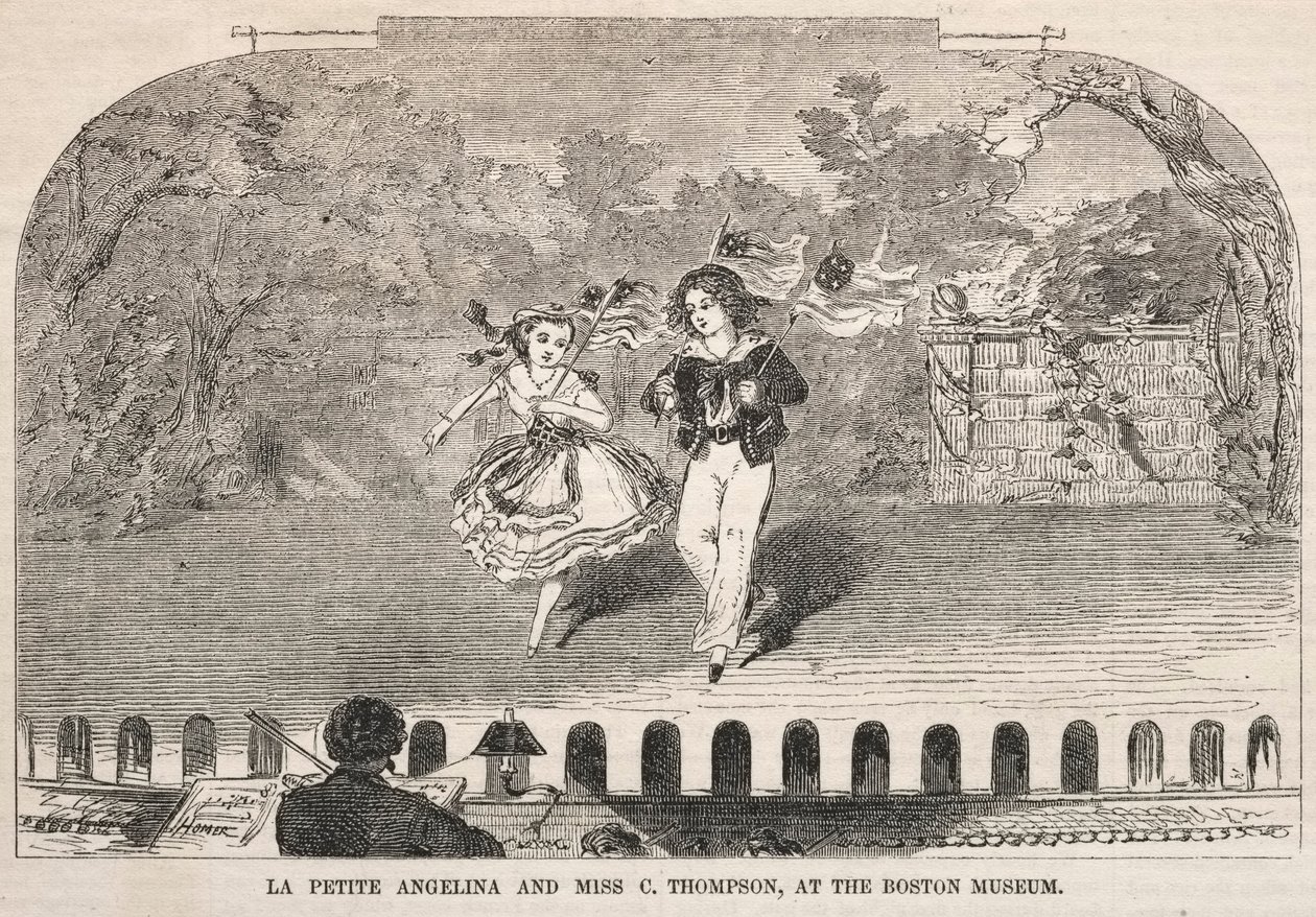 La Petite Angelina et Miss C. Thompson, au Boston Museum, 1859 - Winslow Homer