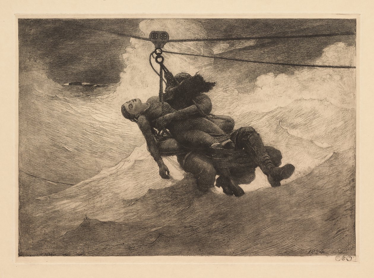 Ligne de sauvetage - Winslow Homer