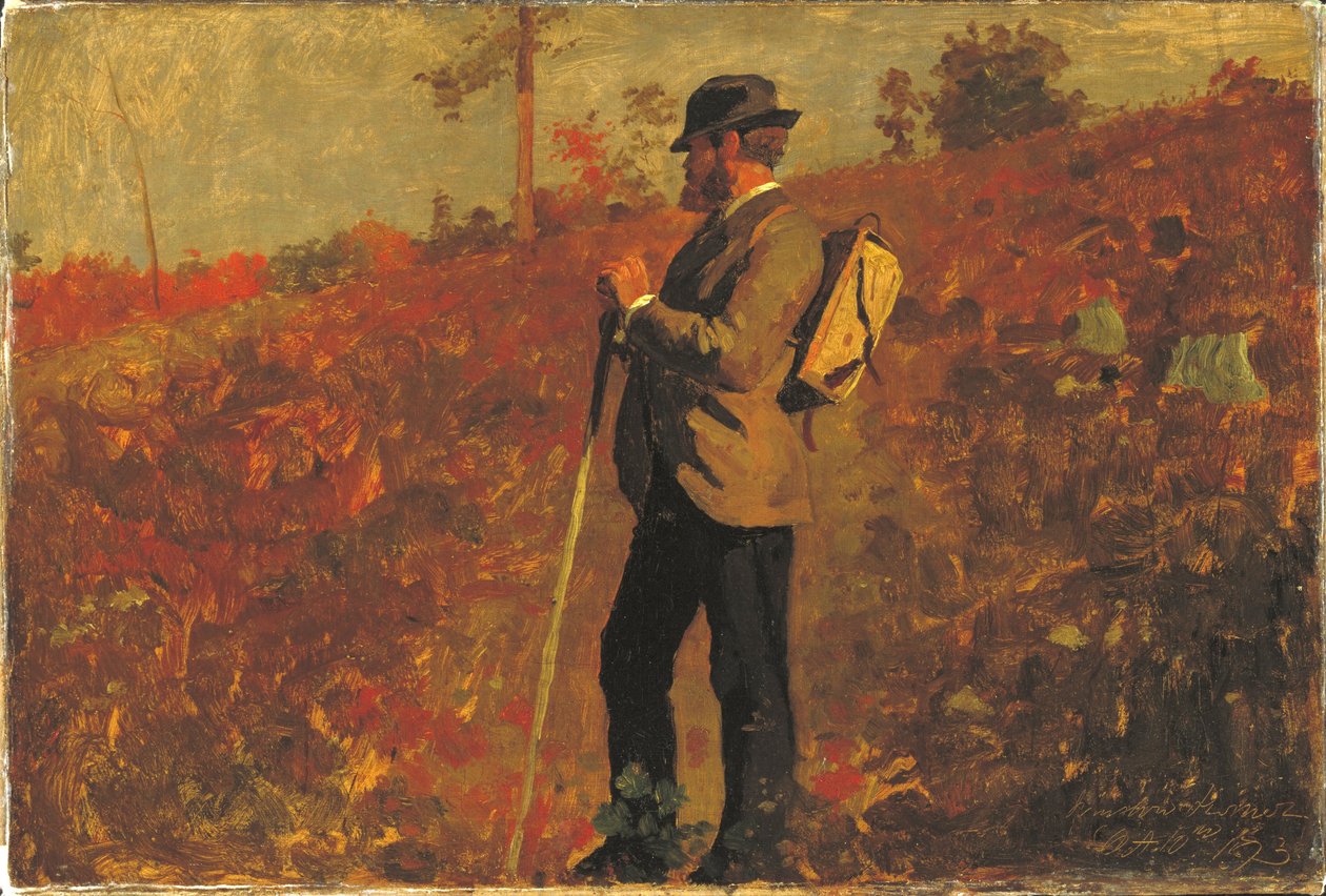 Homme avec un sac à dos - Winslow Homer
