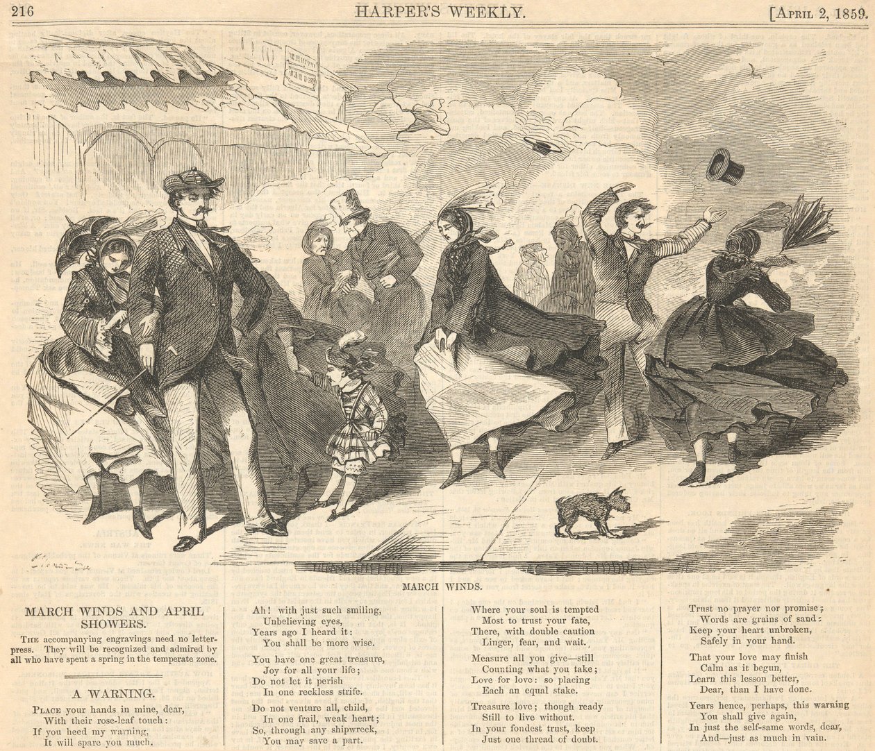 Vents de mars, de Harper - Winslow Homer
